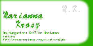 marianna krosz business card